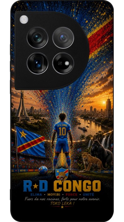 OnePlus 12 Case Hülle - Silikon schwarz Fussball Demokratische Republik Kongo splash 2026
