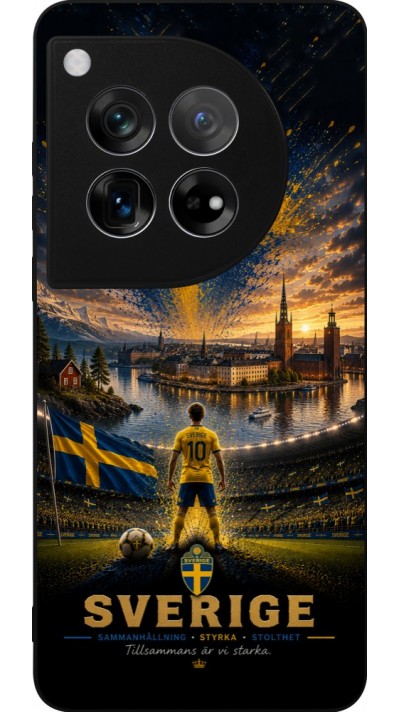 OnePlus 12 Case Hülle - Silikon schwarz Fussball Schweden splash 2026