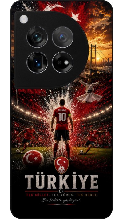 OnePlus 12 Case Hülle - Silikon schwarz Fussball Türkei splash 2026