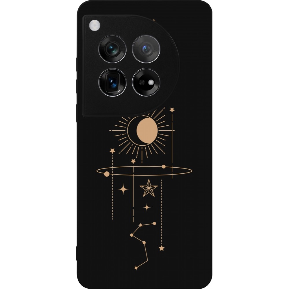 Coque OnePlus 12 - Silicone rigide noir Spring 23 astro