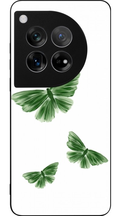 OnePlus 12 Case Hülle - Silikon schwarz Butterflies Spring 2026