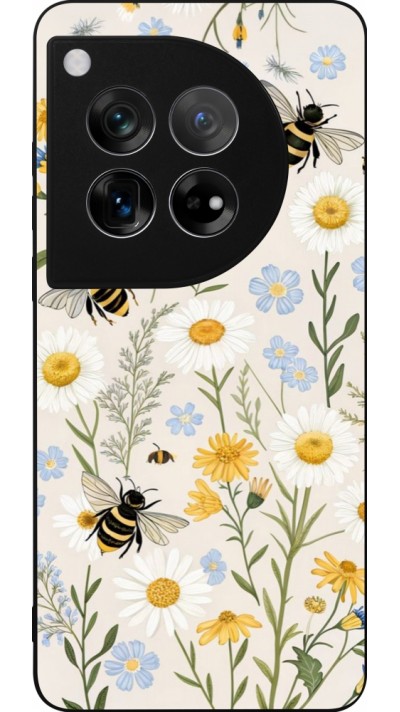 OnePlus 12 Case Hülle - Silikon schwarz Pattern bees Spring 2026