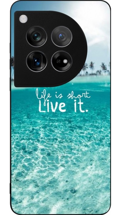 Coque OnePlus 12 - Silicone rigide noir Summer 18 24