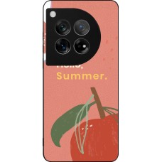 Coque OnePlus 12 - Silicone rigide noir Summer 2025 Hello summer