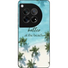 OnePlus 12 Case Hülle - Silikon schwarz Summer 2025 Life is better at the beach