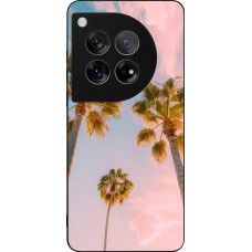 OnePlus 12 Case Hülle - Silikon schwarz Summer 2025 Palmiers