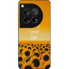 OnePlus 12 Case Hülle - Silikon schwarz Summer 2026 Enjoy your life