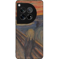 OnePlus 12 Case Hülle - Silikon schwarz Kunstbild - Der Schrei - Edvard Munch