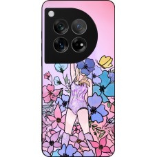 OnePlus 12 Case Hülle - Silikon schwarz Taylor Swift Sketch - Pink