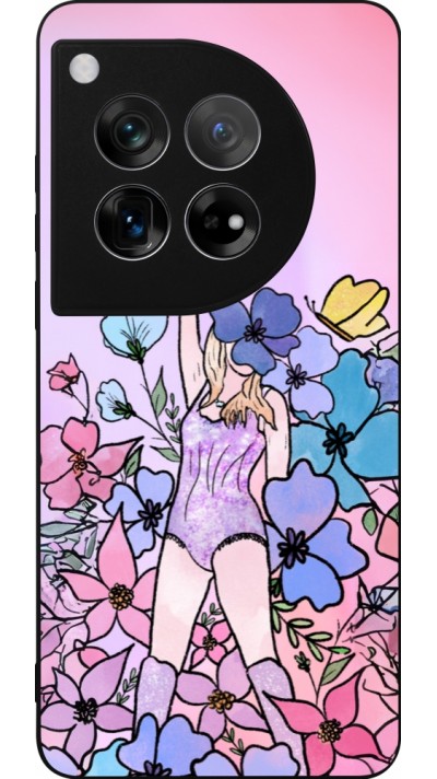 Coque OnePlus 12 - Silicone rigide noir Taylor Swift Sketch - Pink