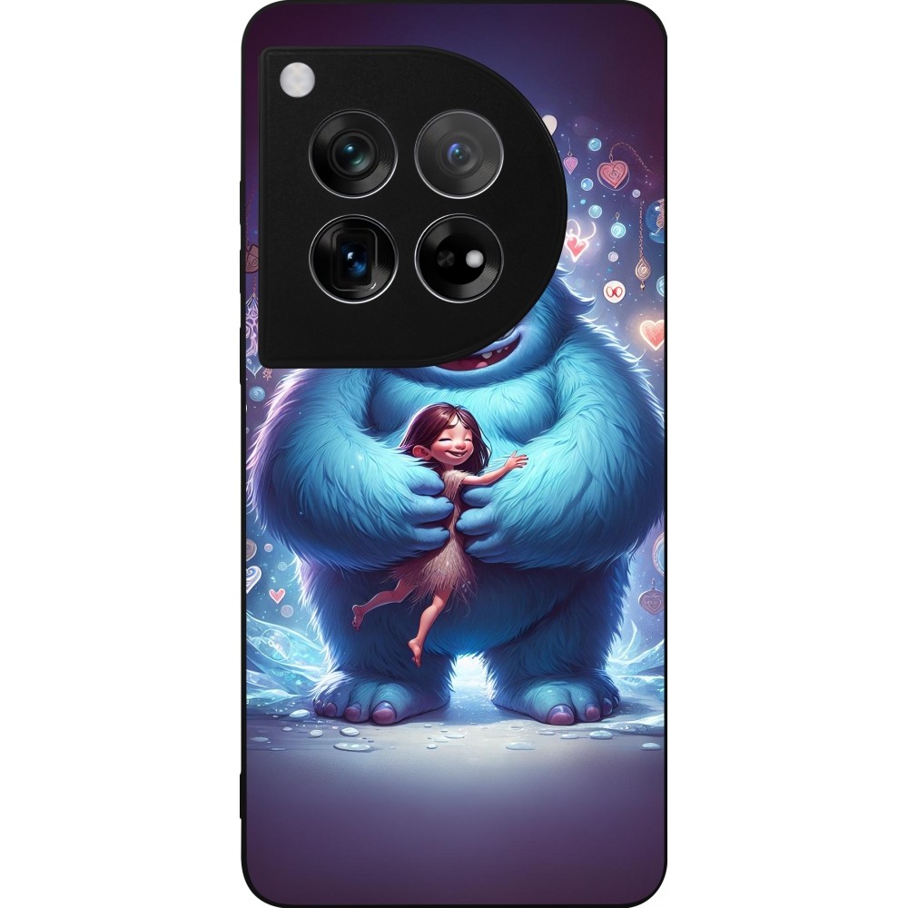 OnePlus 12 Case Hülle - Silikon schwarz Valentin 2024 Flauschige Liebe