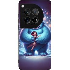 OnePlus 12 Case Hülle - Silikon schwarz Valentin 2024 Flauschige Liebe