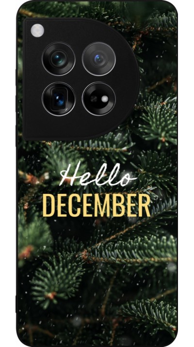 OnePlus 12 Case Hülle - Silikon schwarz Winter 25 Winter hello december