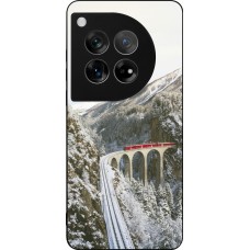 OnePlus 12 Case Hülle - Silikon schwarz Winter 25 Winter polar express