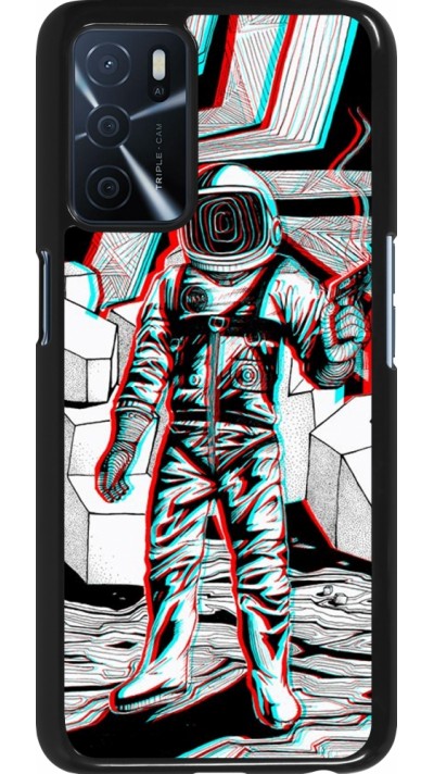 Coque Oppo A16s - Anaglyph Astronaut