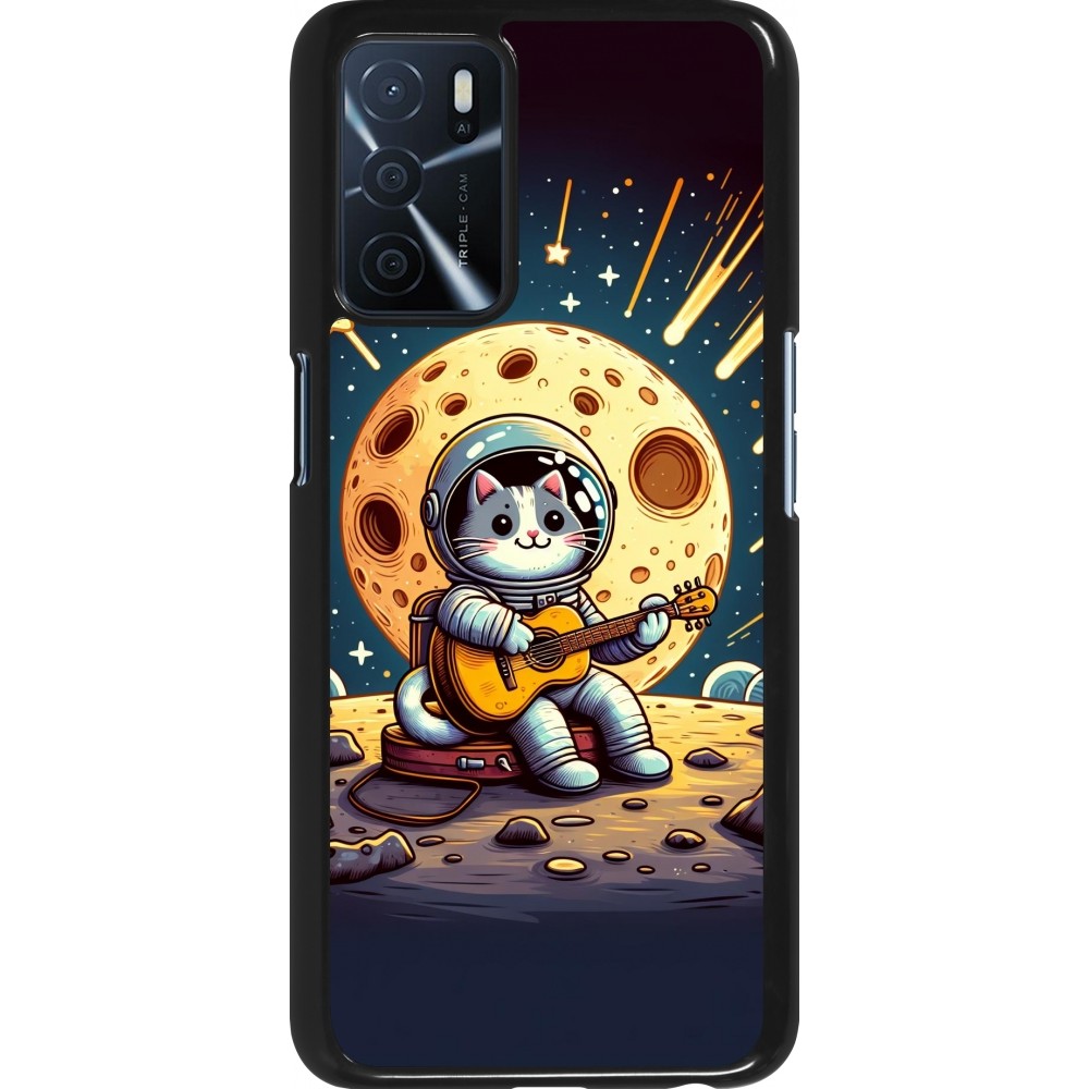 Coque OPPO A16s - AstroCat RockLune