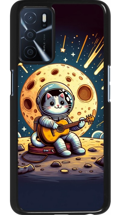 Coque OPPO A16s - AstroCat RockLune