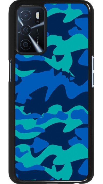 Coque Oppo A16s - Camo Blue