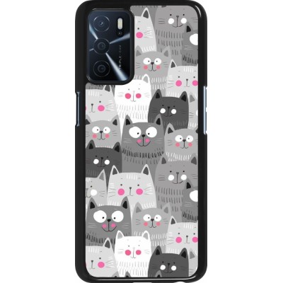 Oppo A16s Case Hülle - Katzenschwärme