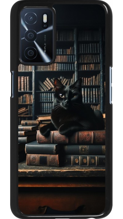 Coque OPPO A16s - Chat livres sombres