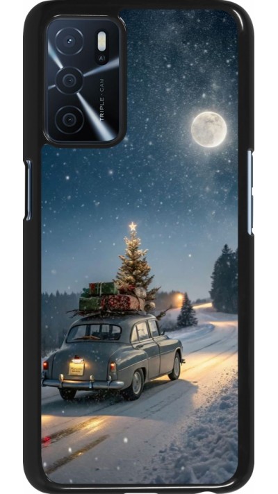 OPPO A16s Case Hülle - Christmas 25 Car with Tree Xmas