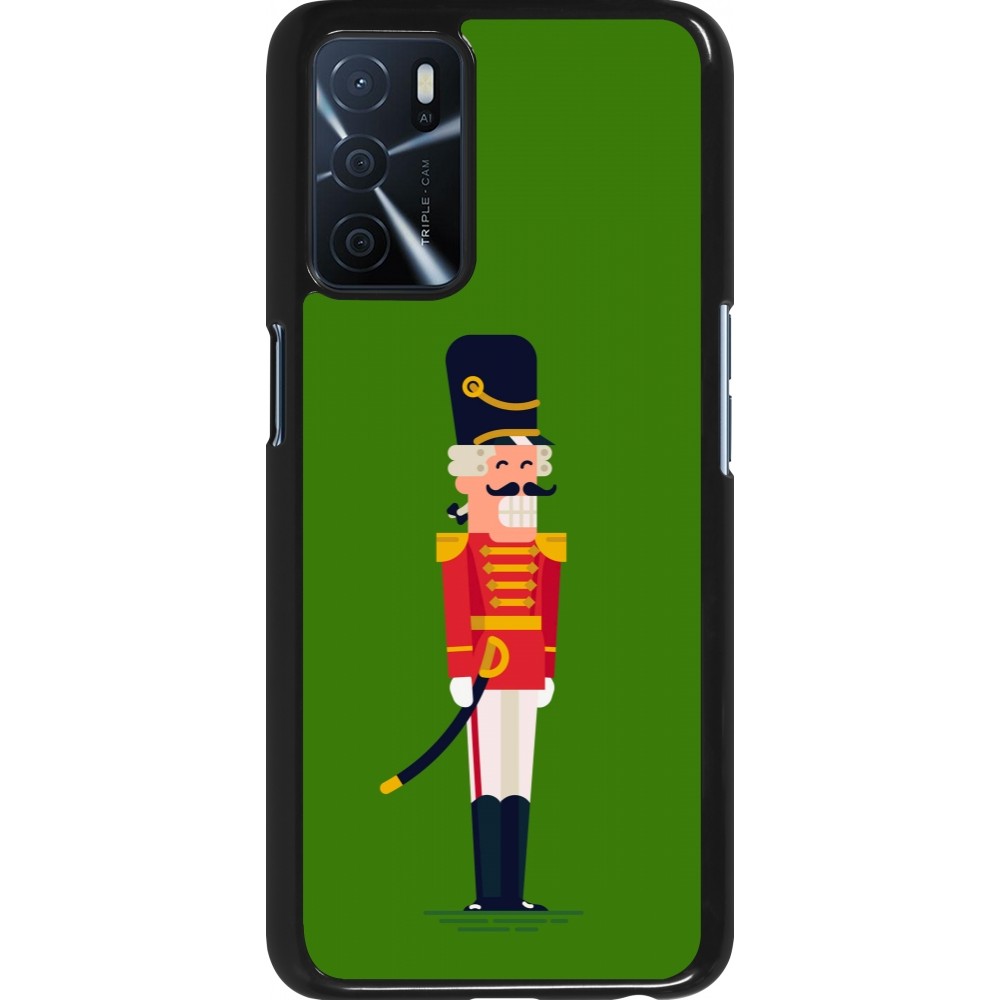 Coque OPPO A16s - Christmas 25 Nutcracker Green
