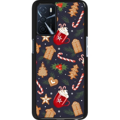 Coque OPPO A16s - Christmas 25 Pattern Gingerbread House