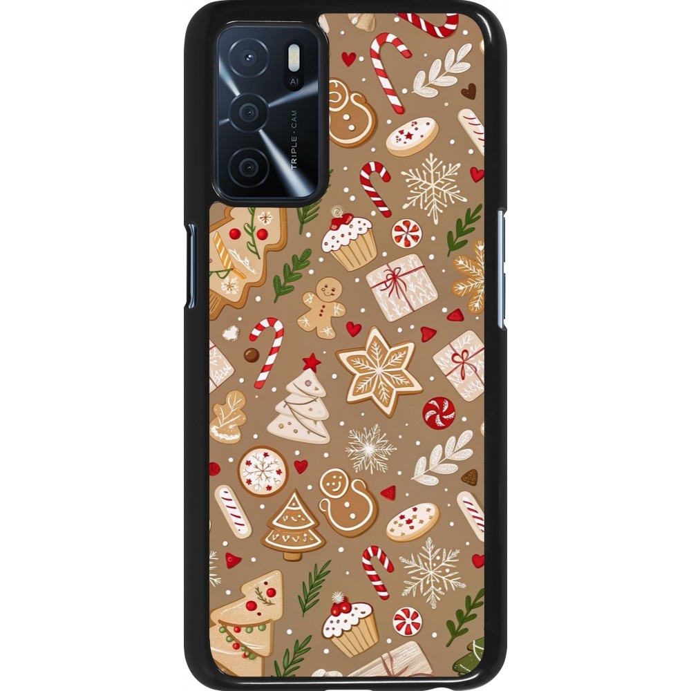 Coque OPPO A16s - Christmas 25 Pattern Ginger Cookie