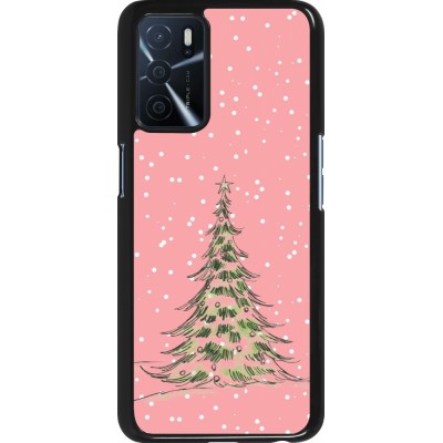 OPPO A16s Case Hülle - Christmas 25 Pink Tree