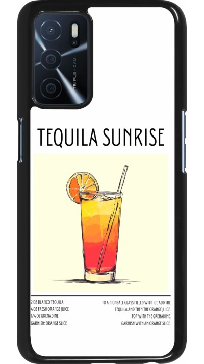 Coque OPPO A16s - Cocktail recette Tequila Sunrise