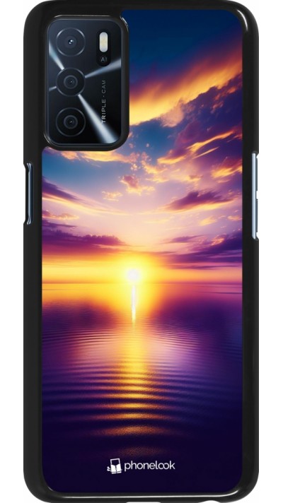 Coque OPPO A16s - Coucher soleil jaune violet