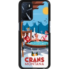 Oppo A16s Case Hülle - Crans-Montana Mountain Jacuzzi