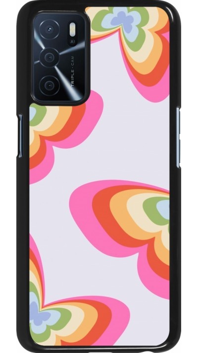 Coque OPPO A16s - Easter 2024 rainbow butterflies