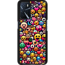 OPPO A16s Case Hülle - Emoji Mix Farbe