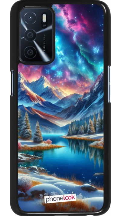 Coque OPPO A16s - Fantasy Mountain Lake Sky Stars