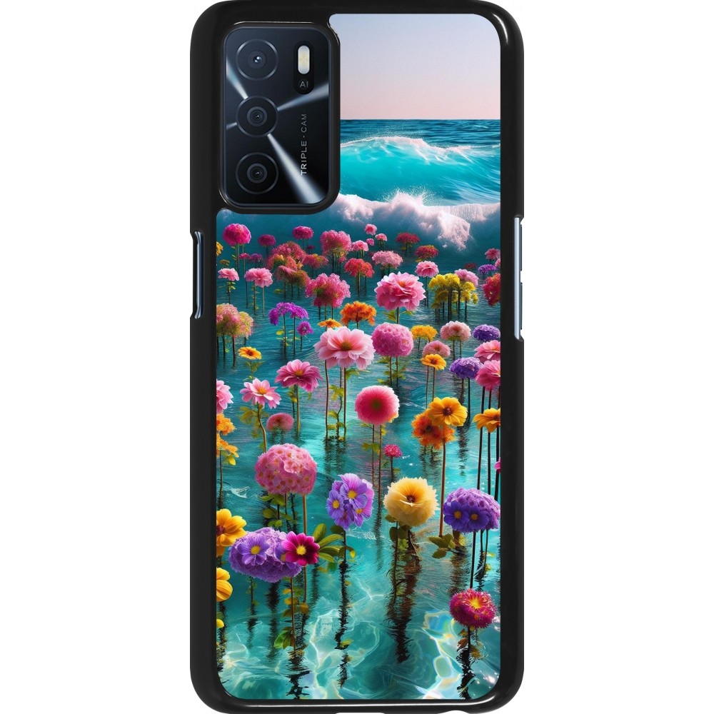 Coque OPPO A16s - Flower sea waves