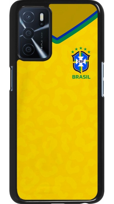 Coque Oppo A16s - Maillot de football Brésil 2022 personnalisable