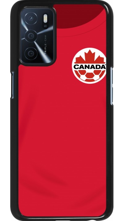 Coque Oppo A16s - Maillot de football Canada 2022 personnalisable