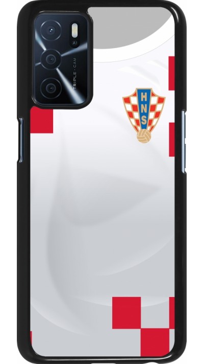 Coque Oppo A16s - Maillot de football Croatie 2022 personnalisable