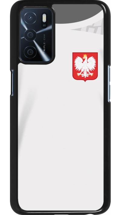 Coque Oppo A16s - Maillot de football Pologne 2022 personnalisable