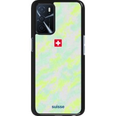 OPPO A16s Case Hülle - Schweiz Away 2026 personalisierbares Fussballtrikot