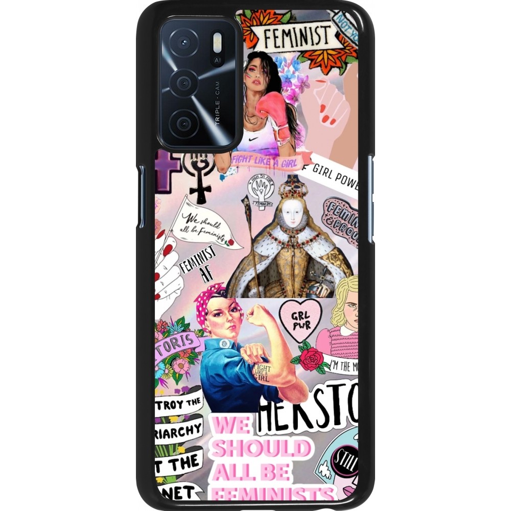 Coque Oppo A16s - Girl Power Collage