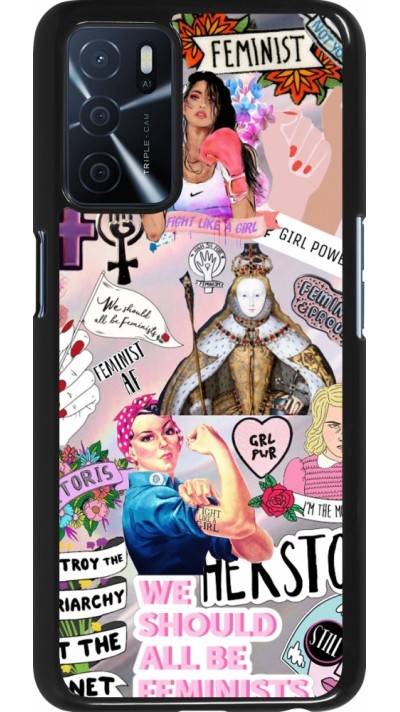 Coque Oppo A16s - Girl Power Collage