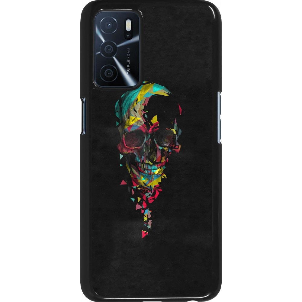 Coque Oppo A16s - Halloween 22 colored skull
