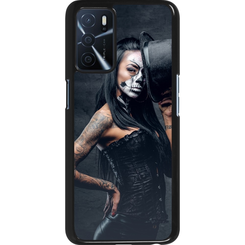 Coque Oppo A16s - Halloween 22 Tattooed Girl
