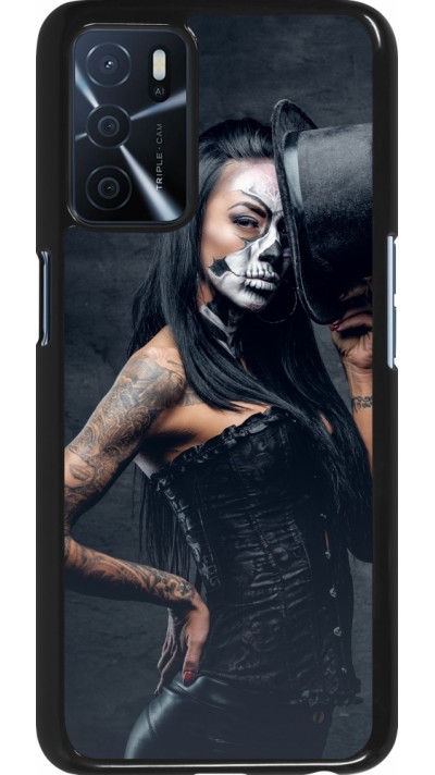 Coque Oppo A16s - Halloween 22 Tattooed Girl