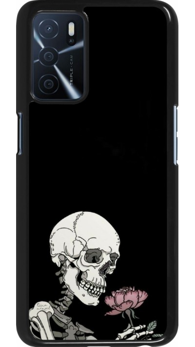 Coque OPPO A16s - Halloween 2023 rose and skeleton