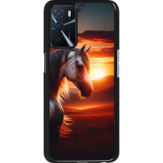 OPPO A16s Case Hülle - Majestätischer Sonnenuntergang Pferd