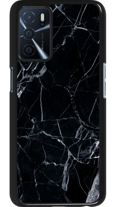 Oppo A16s Case Hülle - Marble Black 01