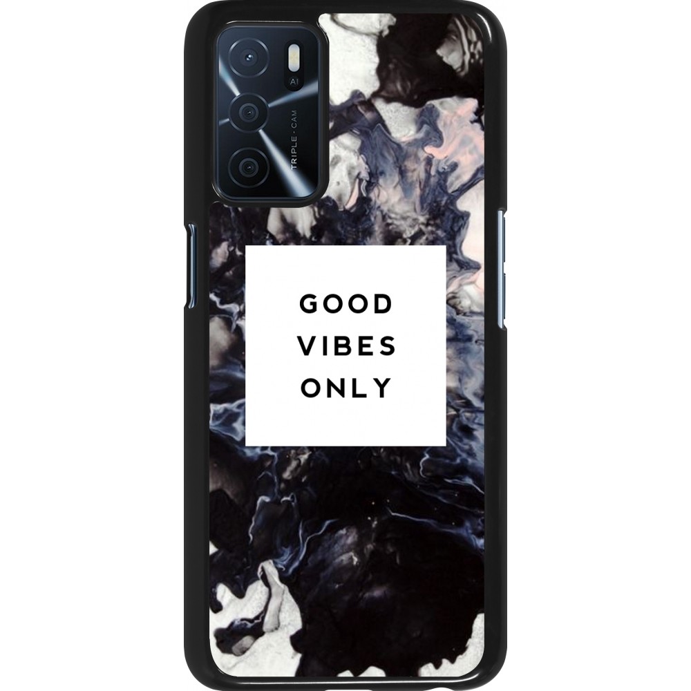 Coque Oppo A16s - Marble Good Vibes Only